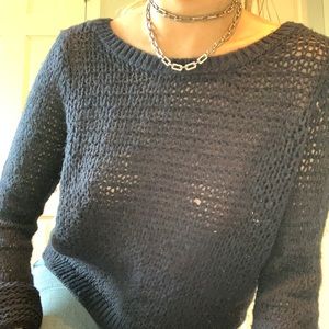 Abercrombie and Fitch blue knitted sweater